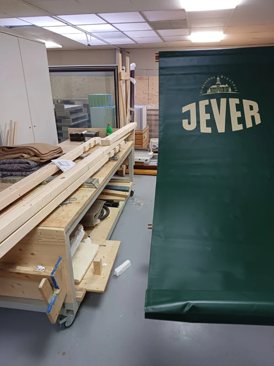 JEVER Bespannung in der Werkstatt